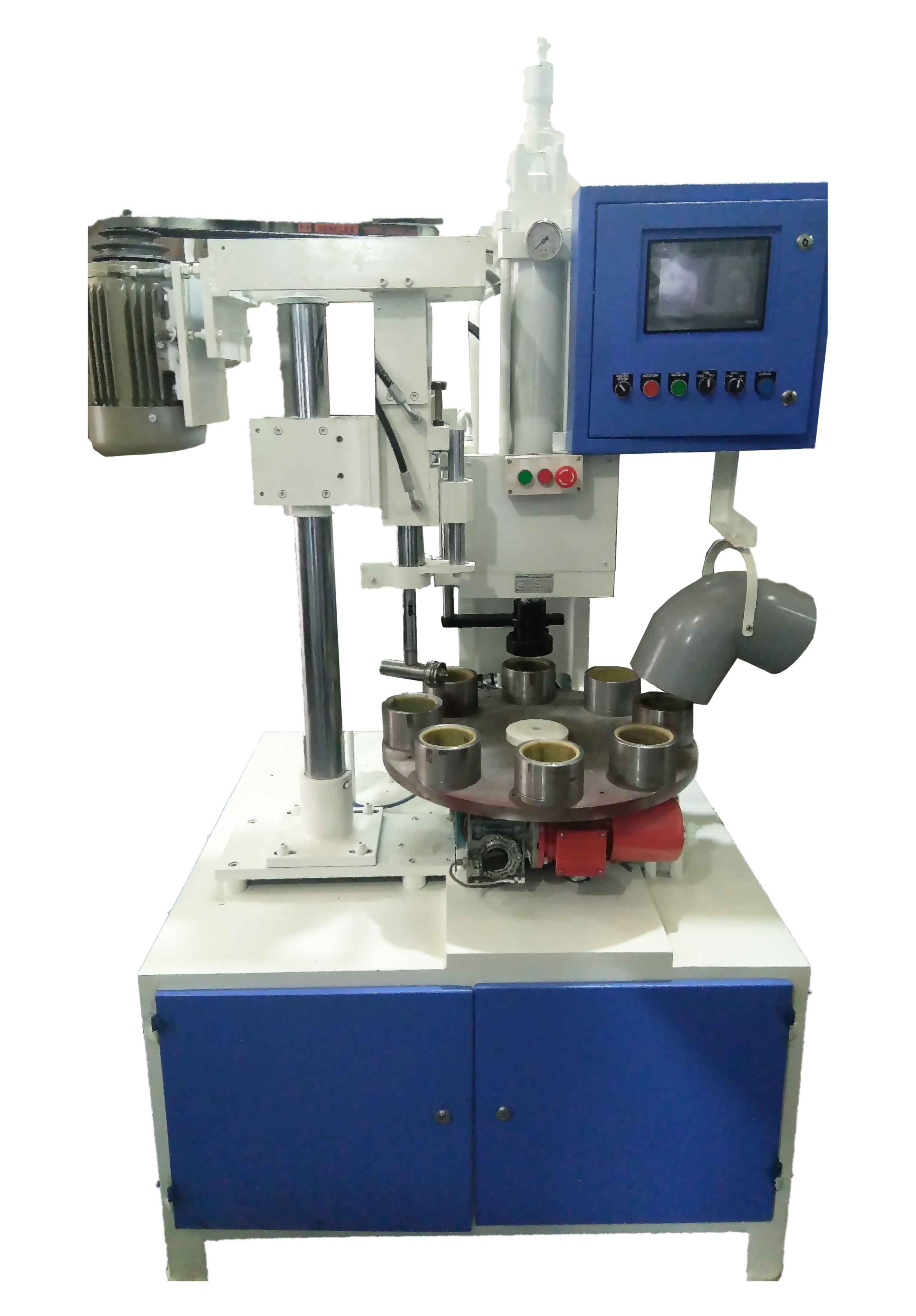 ritters 3 Station Working Press for Packaging Can Knurling With Auto Ejection and Chamfer Operation