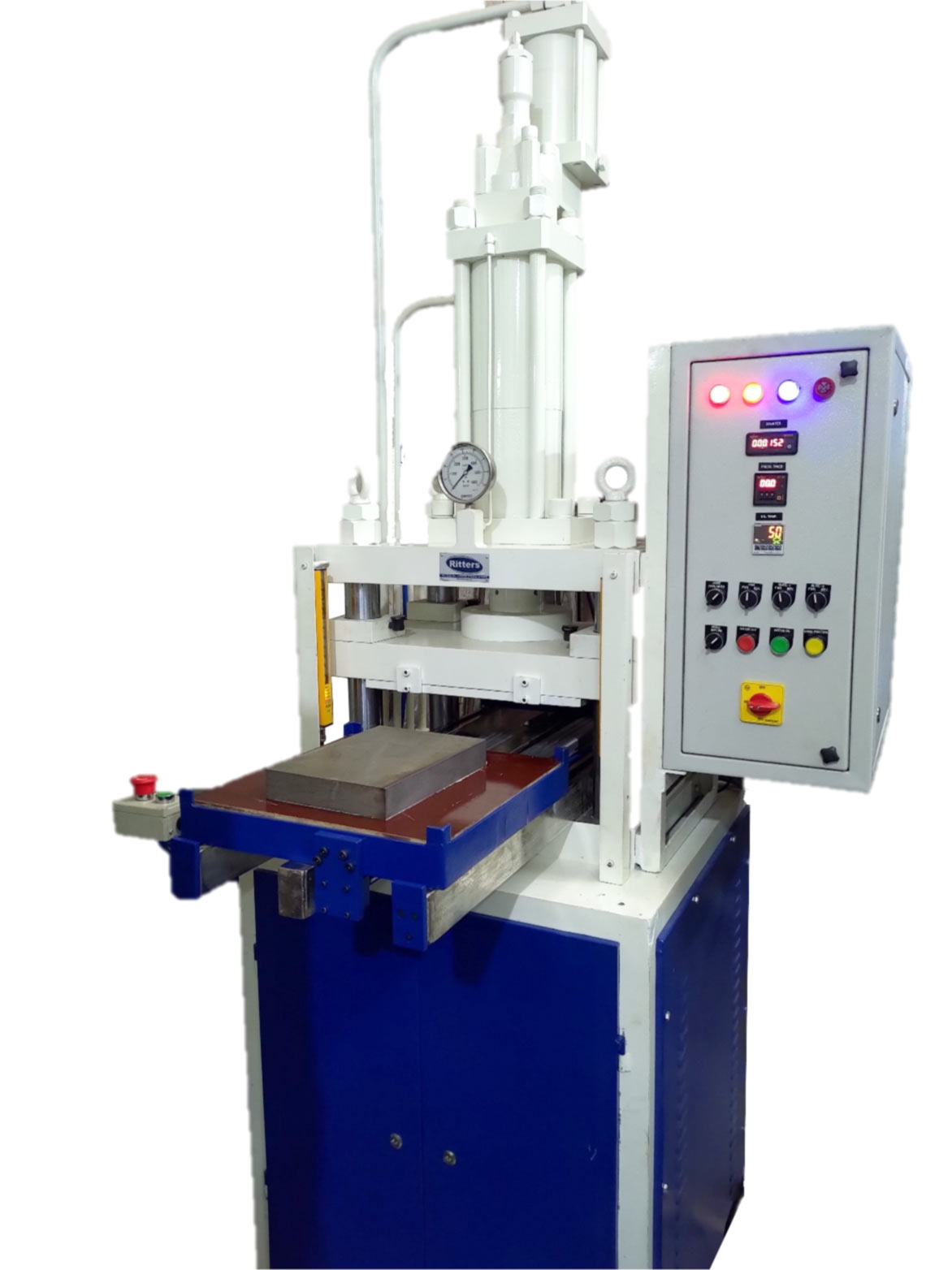 ritters High Speed Blister Sealing/Cutting Press 30 Tons with 2 Station Automatic Movement with Hand Safety.